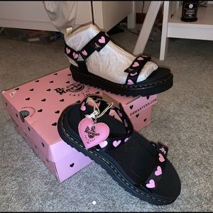 lazy oaf x doc marten platform sandals